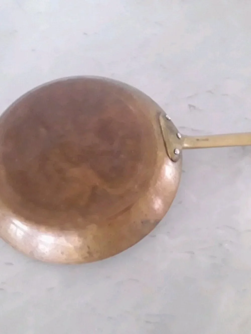 Mauviel Williams Sonoma Copper fry pan brass handle 10